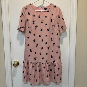 Ann Taylor - Pink Flounce Dress (Size: S)